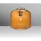 Besa Lighting Niles 10 Ceiling, Amber Bubble, Satin Nickel, 1x60W Incandescent NILES10AMC-SN - alternate 1